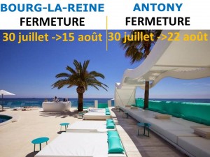 Fermeture été 2016